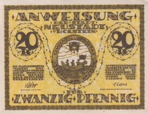 Neustadt i. Holstein 20 Pf G-N28.2 1920 aUNC