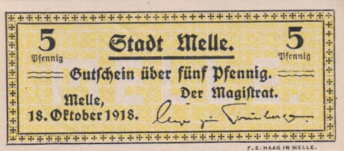 Melle 5 Pf  G-M27.3 18.10.1918 aUNC A.jpg