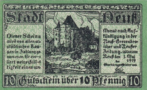 Neuss 10 Pf G-N25.5 1.5.1919 aUNC A.jpg
