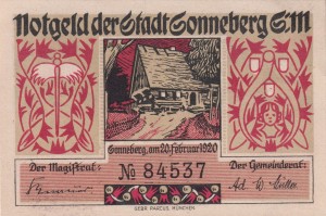 Sonneberg 50 Pf G-S88.4c 20.2.1920 aUNC