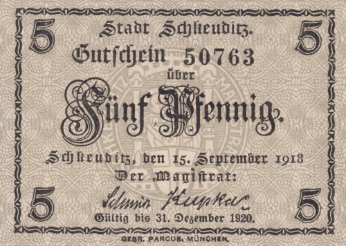 Schkeuditz 5 Pf G-S28.2 15.9.1918-31.12.1920 UNC A.jpg