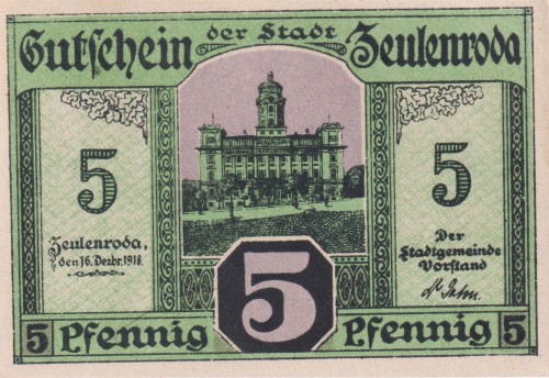 Zeulenroda 5 Pf G-Z8.5 16.12.1918 aUNC a.jpg