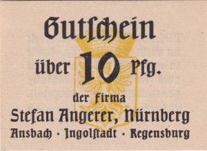 Ansbach 10 Pf G-A20 aUNC