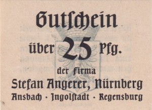 Ansbach 25 Pf G-A20 aUNC