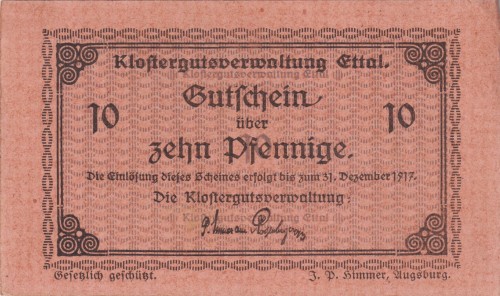 Klosterguts Ettal 10 Pf 31.12.1917 UNC A.jpg