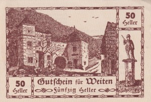 Austria Weiten 50 Heller 31.12.1920 AU/UNC