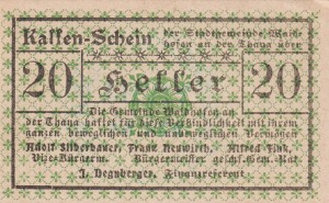 Austria Kassenschein 20 Heller 1.1.1920-31.12.1920 AU/UNC