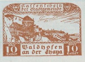 Austria Kassenschein Waidhofen 10 Heller 1.6.1920-31.12.1920 UNC