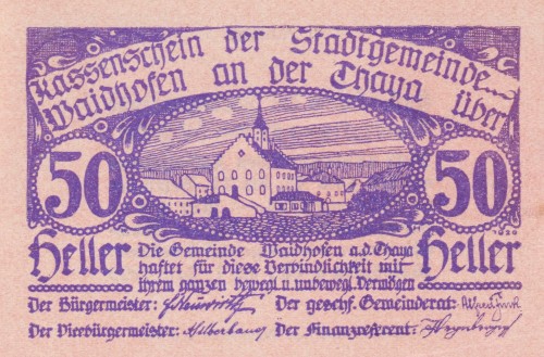 Kassenschein Waidhofen 50 Heller 1.6.1920-31.12.1920 AUUNC A.jpg