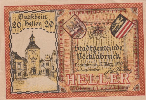 Vocklabruck 20 Heller 17.3.1920 A.jpg