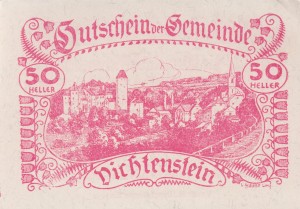 Austria Vichtenstein 50 Heller 13.6.1920-31.12.1920 AU/UNC