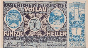 Austria Voslau 50 Heller 1.7.1920-31.12.1920 aUNC