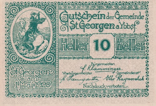 St. Georgen a Ybbsf 10 Heller 1.5.1920-31.12.1920 aUNC A.jpg