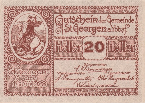 St. Georgen a Ybbsf 20 Heller 1.5.1920-31.12.1920 AU UNC A.jpg