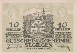 Austria St. Gilgen 10 Heller 5.1920-10.1920 AU/UNC