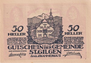 Austria St. Gilgen 50 Heller 5.1920-10.1920 AU/UNC