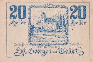 Austria St. Georgen und Tollet 20 Heller 1920-30.6.1921 AU/UNC