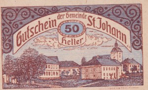 Austria St. Johann 50 Heller 30.12.1920 aUNC