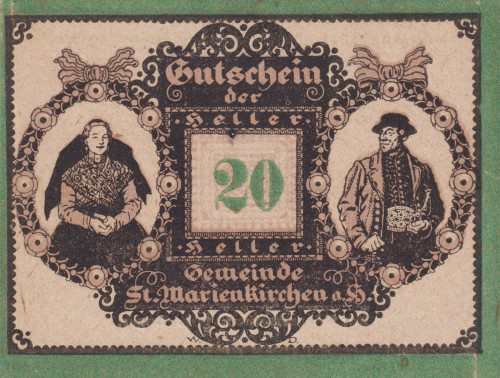 St. Marienkirchen 20 Heller 23.5.192031.10.1920 aUNC A.jpg