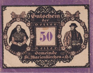 Austria St. Marienkirchen 50 Heller 23.5.1920-31.10.1920 AU/UNC