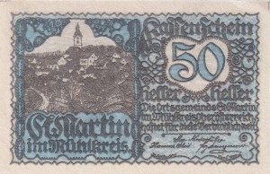 Austria St. Martin 50 Heller 17.4.1920-1.9.1920 aUNC