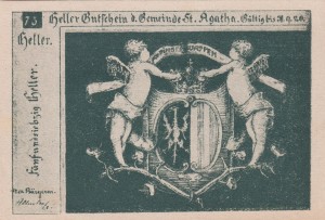 Austria St. Agatha 75 Heller aUNC