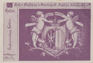 Austria St. Agatha 75 Heller AU/UNC
