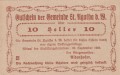 St. Agatha 10 Heller 30.9.1920 aUNC A.jpg