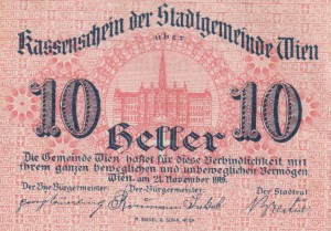 Austria Wien 10 Heller 21.11.1919-30.6.1920 AU/UNC