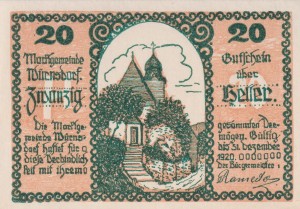 Austria Würnsdorf 20 Heller 31.12.1920 UNC