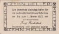 Wolfsegg 10 Heller 1.1.1922 aUNC R.jpg