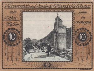 Austria Wösendorf i.d. Wachau 10 Heller 31.10.1920 AU/UNC