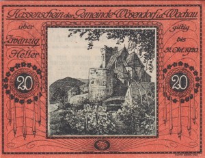 Austria Wösendorf i.d. Wachau 20 Heller 31.10.1920 aUNC