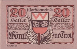 Austria Wörgl in Tirol 20 Heller 31.12.1920 UNC