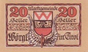 Austria Wörgl in Tirol 20 Heller 31.12.1920 UNC