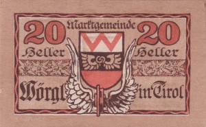 Austria Wörgl in Tirol 20 Heller 31.12.1920 UNC