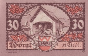 Austria Wörgl in Tirol 30 Heller 31.12.1920 UNC