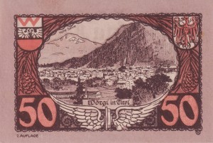 Austria Wörgl in Tirol 50 Heller 31.12.1920 aUNC
