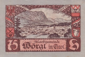 Austria Wörgl in Tirol 75 Heller 31.12.1920 AU/UNC