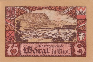 Austria Wörgl in Tirol 75 Heller 31.12.1920 aUNC