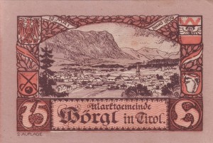 Austria Wörgl in Tirol 75 Heller 31.12.1920 aUNC