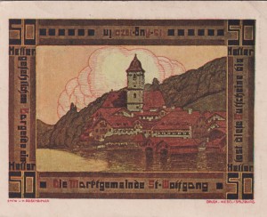 Austria St. Wolfgang 50 Heller 15.8.1920 XF