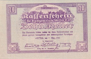 Austria Weitra 10 Heller 7.5.1920-31.12.1920 UNC