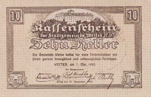 Weitra 10 Heller 1.5.1920-31.10.1920 brąz A.jpg