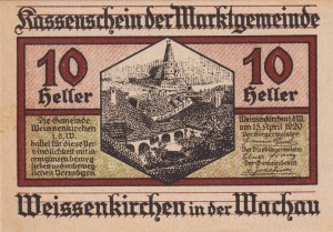 Austria Weissenkirchen in der Wachau 10 Heller 15.4.1920-30.11.1920 aUNC