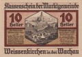 Weissenkirchen in der Wachau 10 Heller 15.4.1920-30.11.1920 A.jpg