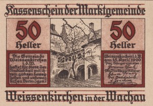 Austria Weissenkirchen in der Wachau 50 Heller 15.4.1920-30.11.1920 UNC