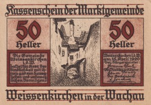 Austria Weissenkirchen in der Wachau 50 Heller 15.4.1920-30.11.1920 aUNC