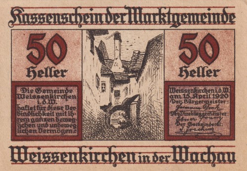 Weissenkirchen in der Wachau2 50 Heller 15.4.1920-30.11.1920 A.jpg