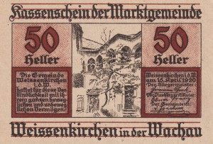 Austria Weissenkirchen in der Wachau 50 Heller 15.4.1920-30.11.1920 UNC